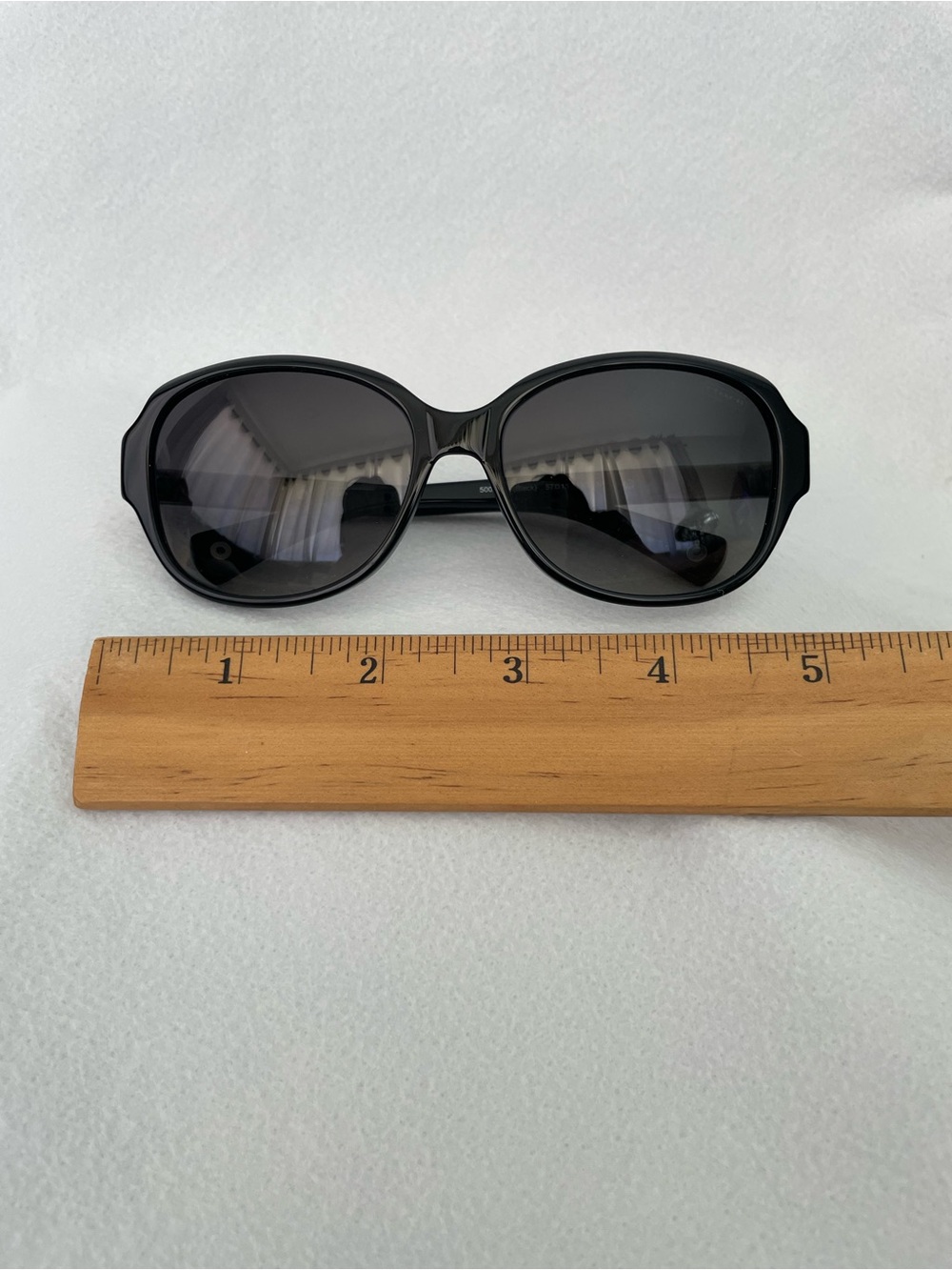 Coach Black Stylish Oversized Women's Sunglasses with Original Monogram Case - Picture 12 of 13